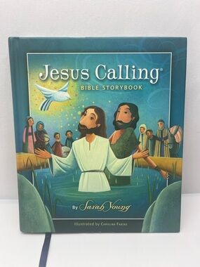 Jesus Calling Bible Storybook by Sarah Young - Teal Illustrated Hardcover